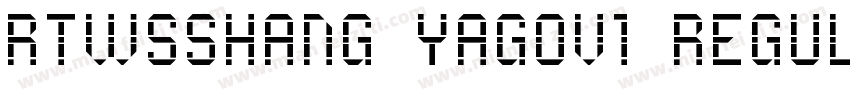 RTWSSHANG YAGOV1 REGULAR字体转换